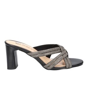 Carmen Rhinestone Block Heel Sandals